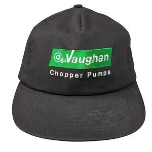 Vaughan Chopper Pumps Snapback Hat Black One Size Embroidered Newton